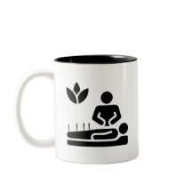 Tasse de pictogramme de médecine douce