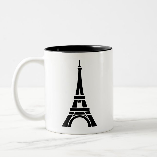 Tasse de pictogramme de Tour Eiffel (Gauche)