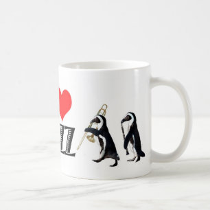 Tasse de pingouin de jazz