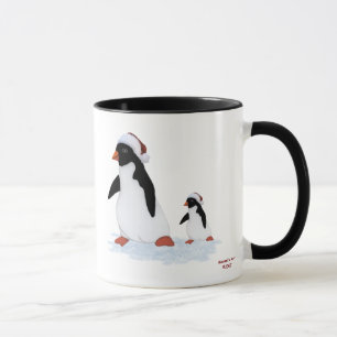 Tasse de pingouins de Père Noël