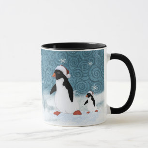 Tasse de pingouins de Père Noël