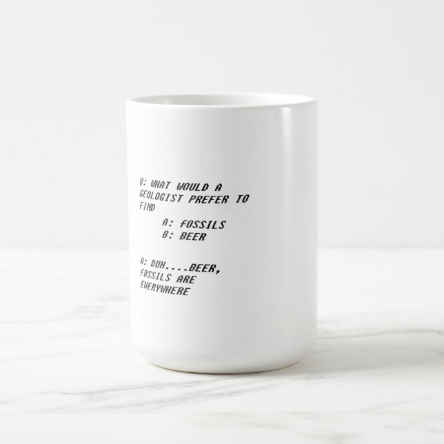 Tasse de plaisanterie de géologue (Centre)