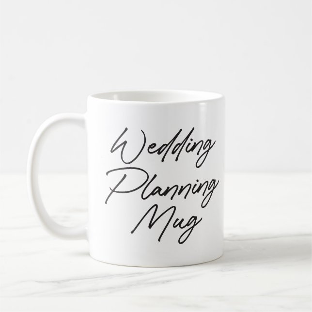 Tasse de planification de mariage de fiançailles F (Gauche)