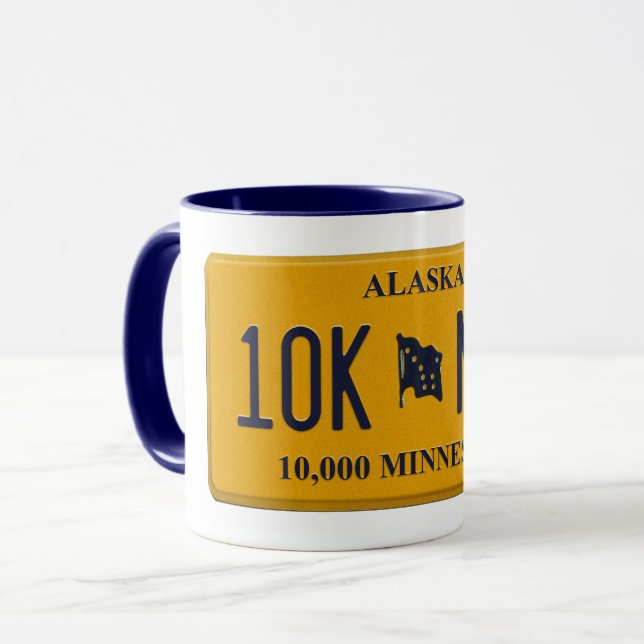 Tasse de plaque de licence de l'Alaska (Devant gauche)