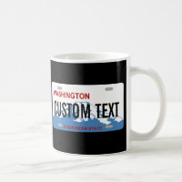 Tasse de plaque d'immatriculation personnalisée de