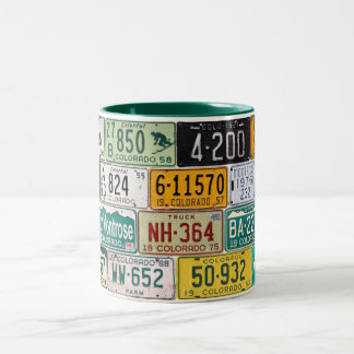 Tasse de plaque minéralogique du Colorado