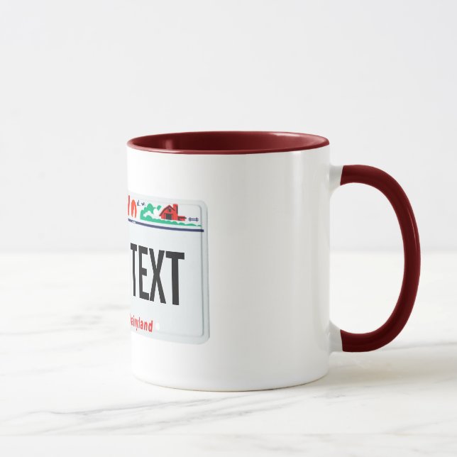 Tasse de plaque minéralogique du Wisconsin (Droite)