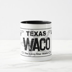 Tasse de plaque noire Waco Texas