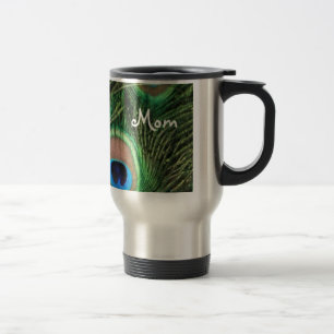 Tasse de plume de paon pour la maman
