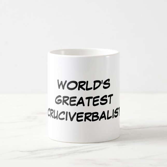 Tasse de plus grand "Cruciverbalist du monde" (Centre)