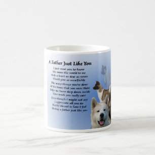Tasse de poème de père de chien d'Akita