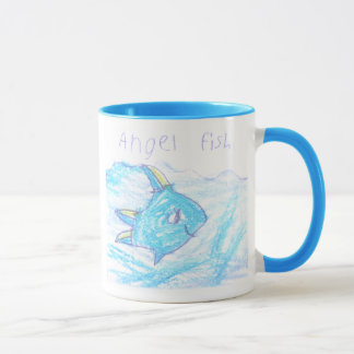 Tasse de poissons d'ange - tasse d'art d'enfants