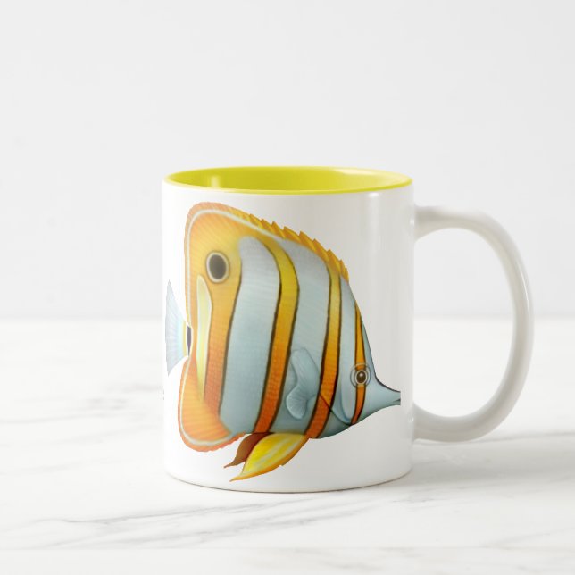 Tasse de poissons de papillon de Copperband de (Droit)