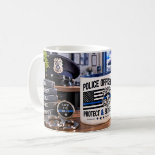 Tasse de policier Protéger & Servir