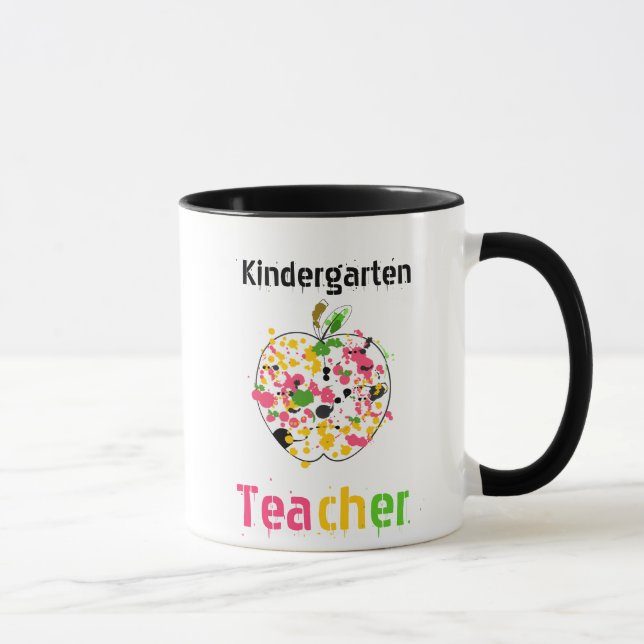 tasse de pomme d'éclaboussure de peinture (Droite)