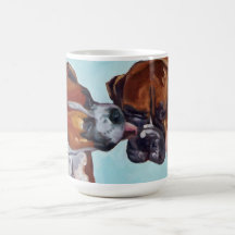Tasse de portrait de chien de boxeur