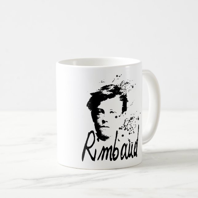 Tasse de portrait de RIMBAUD (Devant droit)