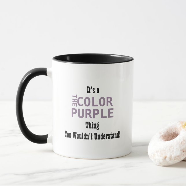 Tasse de pourpre de couleur (Avec donut)