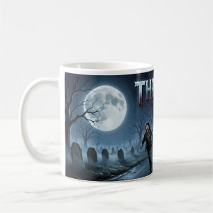 Tasse de poursuite d'horreur de cimetière de morts