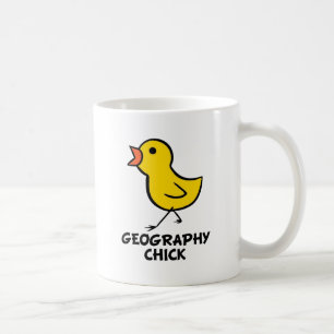 Tasse de poussin de géographie
