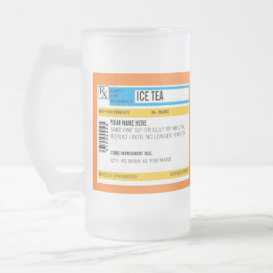 Tasse de prescription de thé de glace