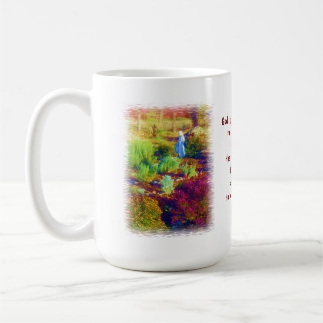 Tasse de prière de sérénité du jardin de Mary de (Gauche)