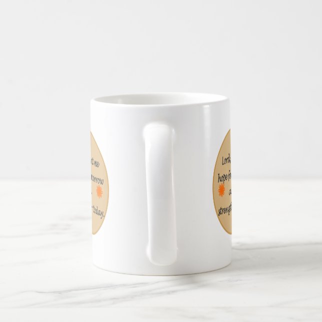 Tasse de prière d'espoir et de force (Poignée)