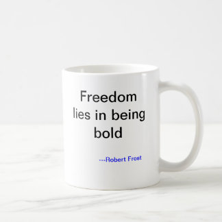 Tasse de prise de risques de Robert Frost