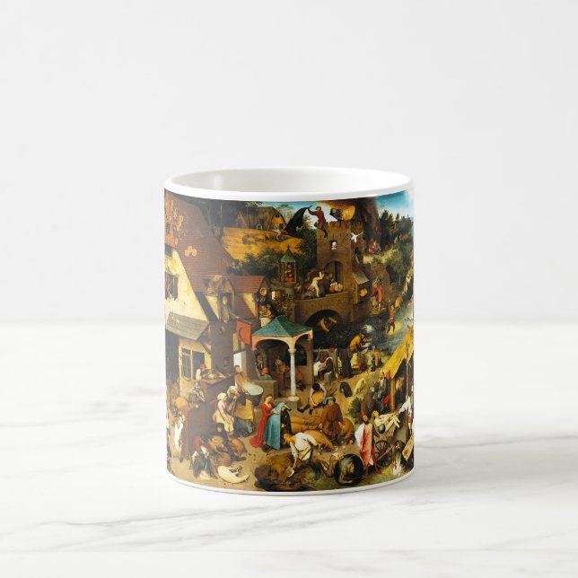 Tasse de proverbes de Pieter Bruegel Netherlandish (Centre)