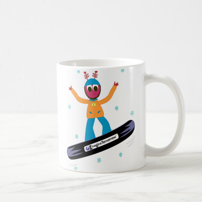 Tasse de Puterbug de snowboarding (Droite)