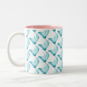 Tasse de rayon de Manta, cadeau orienté d'océan