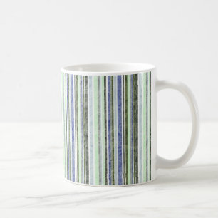 Tasse de rayure bleue