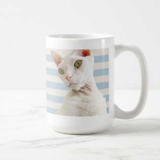 Tasse de rayure bleue de Casper