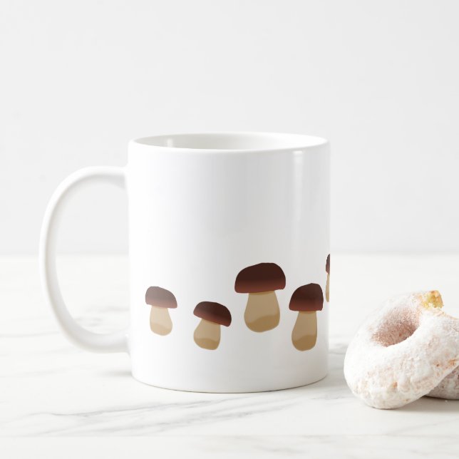Tasse de rayure de champignons (Avec donut)