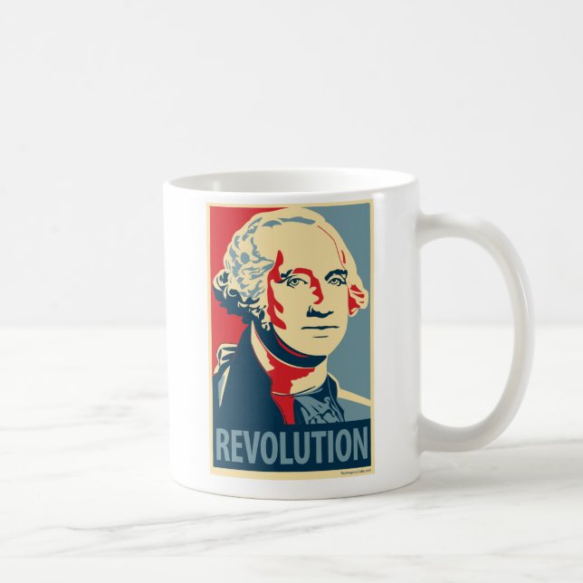 Tasse de Reagan et de parodie de Washington - (Droite)