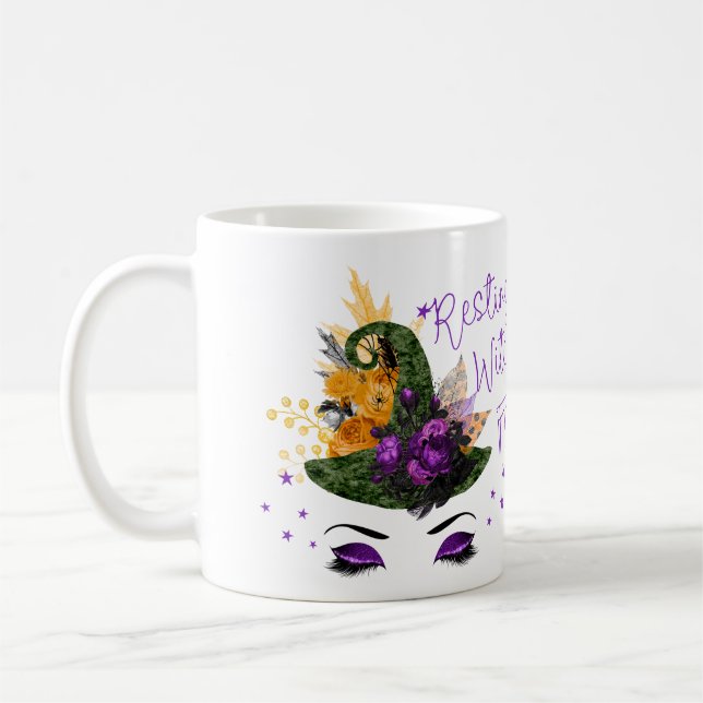 Tasse de repos de visage de sorcière (Gauche)