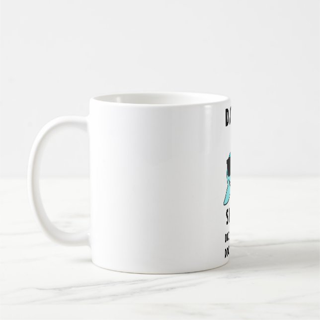 Tasse de requin de papa, tasse drôle de requin de (Gauche)