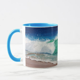 Tasse de ressac avec la poignée et l'intérieur