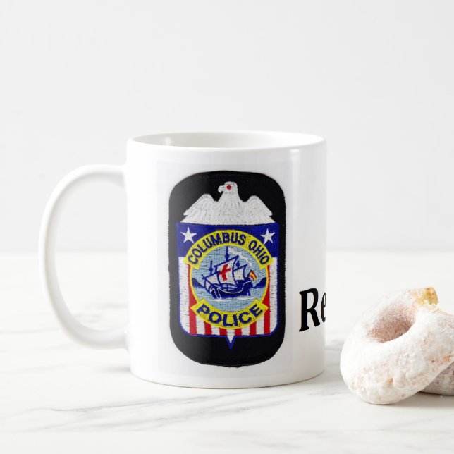 Tasse de retraite de police de Columbus (Avec donut)