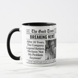 Tasse de retraite personnalisée, idée cadeau amusa