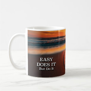 Tasse de réveil avec le slogan de rétablissement "