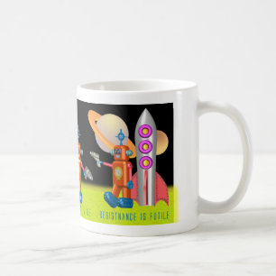 Tasse de robot d'espace