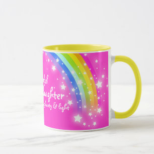 Tasse de rose d'arc-en-ciel "de petite-fille