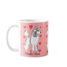 Tasse de rose de maman de caniche