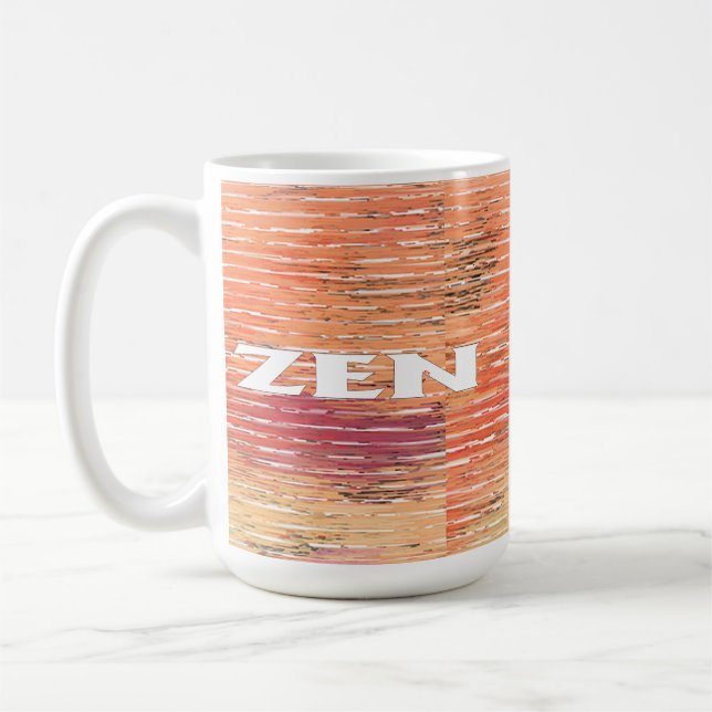 Tasse de roseaux blancs zen (Gauche)