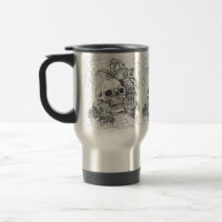 Tasse de roses du crâne N