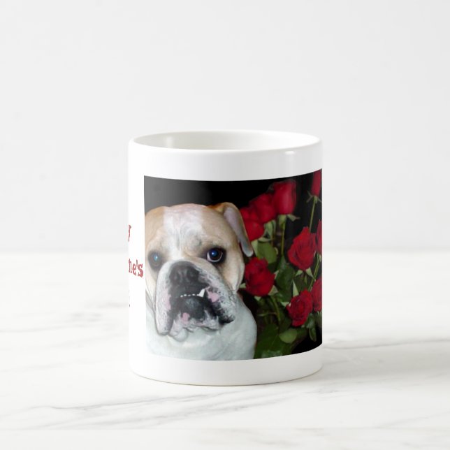 Tasse de Saint-Valentin de bouledogue (Centre)