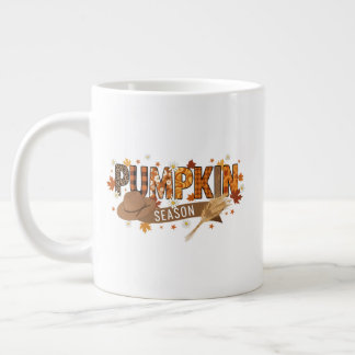 Tasse de saison de citrouille automne, esthétique 