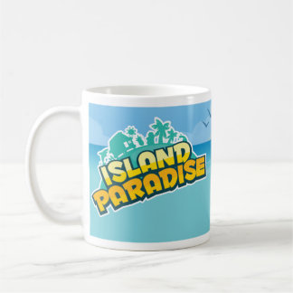 Tasse de scène de paradis d'île