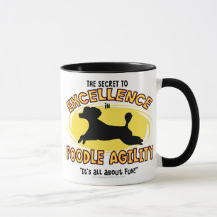 Tasse de secret de caniche d'agilité